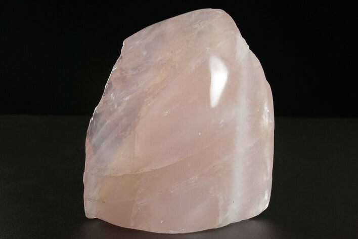 Free-Standing, Polished Rose Quartz - Single Side Polished #341772